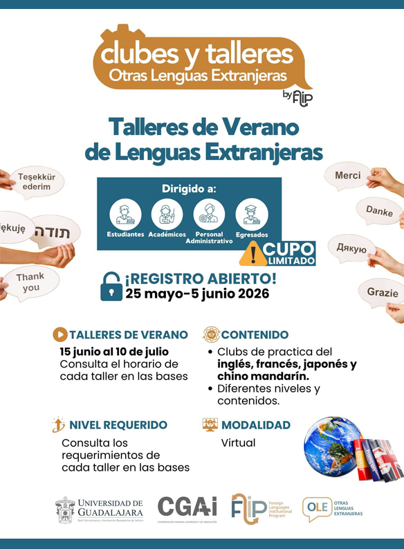 Talleres de Verano de Lenguas Extranjeras