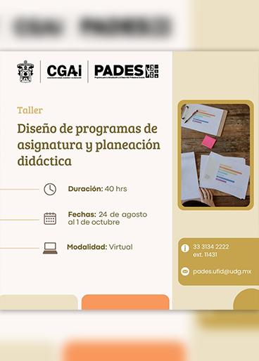 Diseño de programas de asignatura y planeación didáctica